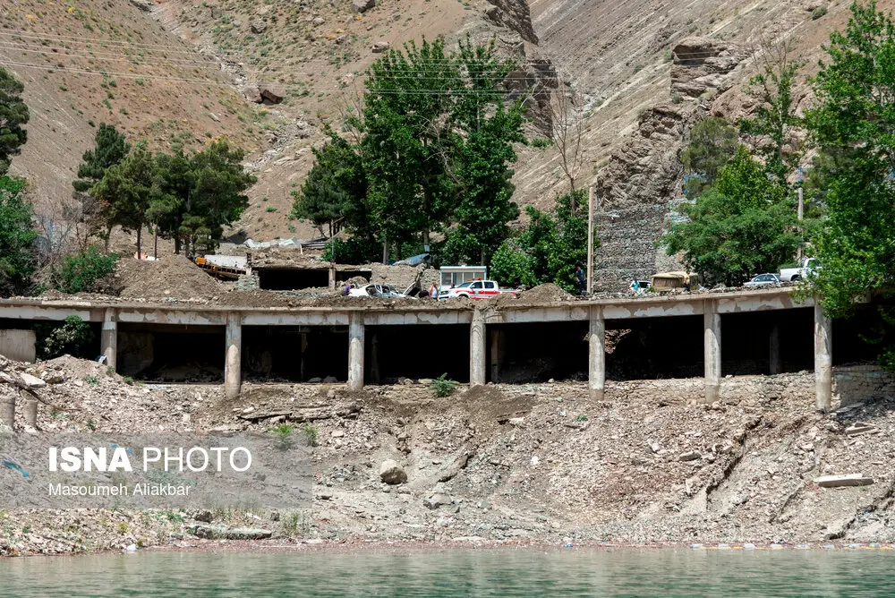 وضعیت جاده چالوس پس از سیل