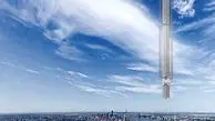 بلندترین برج جهان از آسمان آویزان می‌شود! + عکس