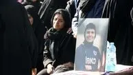 تصاویری از مراسم تشییع پیکر ملیکا محمدی در بم