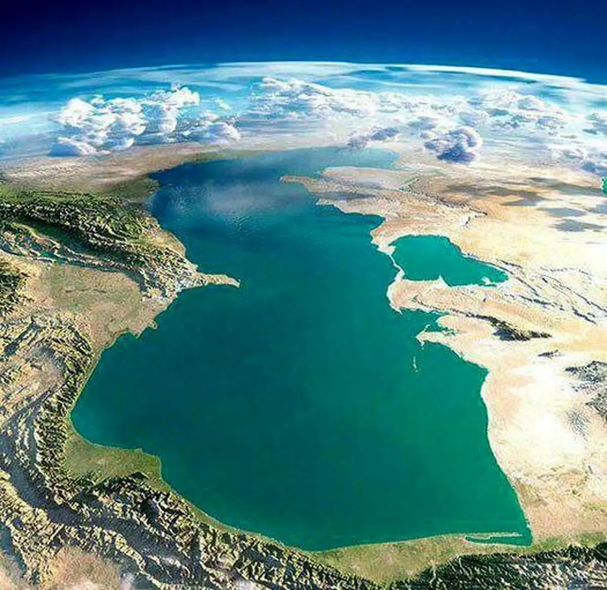 دریای خزر یخ زد!