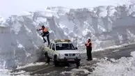 ویدئوی باورنکردنی از ارتفاع ۵ متری برف بهاری در مرز قزوین و مازندران