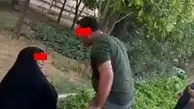 مردی که زن آمر به معروف در پارک شیراز را کتک زد دستگیر شد + ویدئو