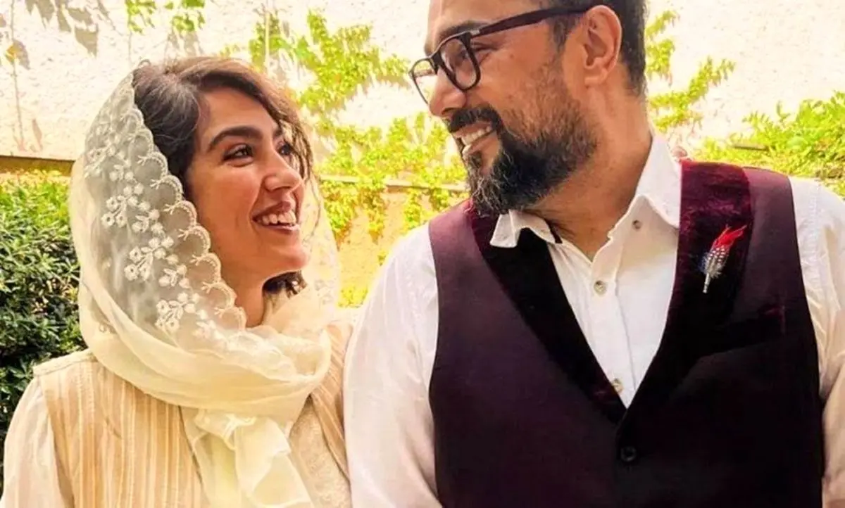 عکسِ یادگاری سپند و مونا، تازه عروس و داماد سینمای ایران با خانم بازیگر