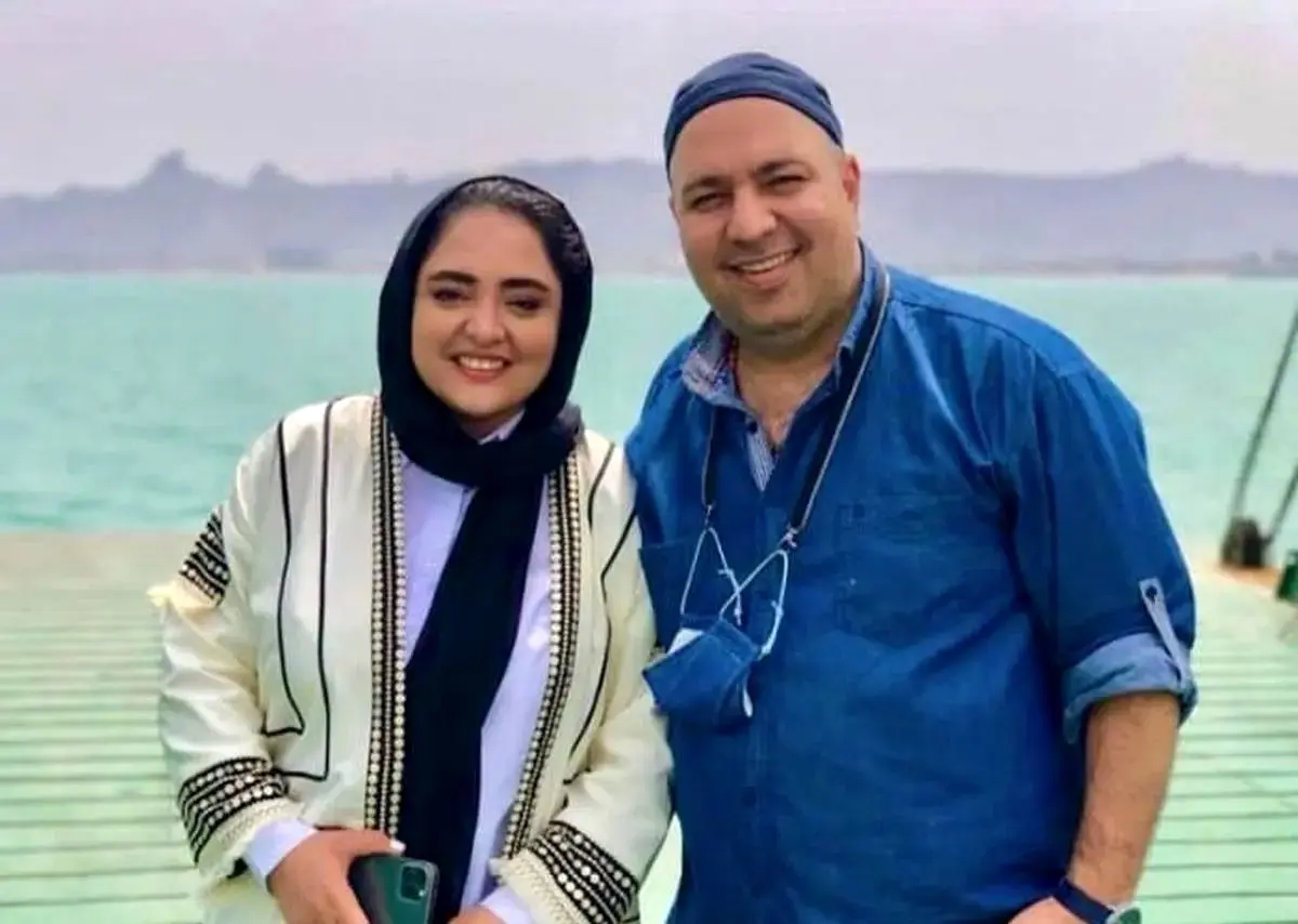 دعوای زن و شوهری نرگس محمدی و علی اوجی در برنامه زنده! + ویدئو