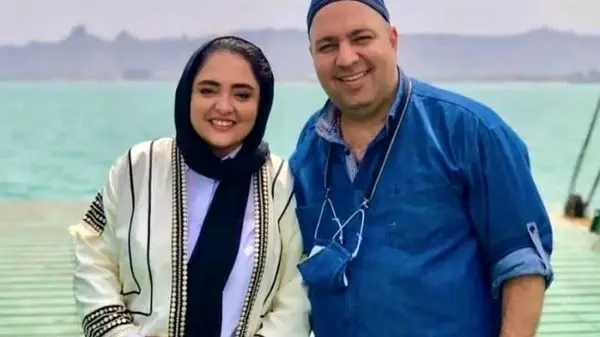 دعوای زن و شوهری نرگس محمدی و علی اوجی در برنامه زنده! + ویدئو
