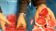 ویدئوی باورنکردنی ساخت گوشت تقلبی با مواد پلاستیکی!