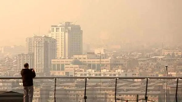 آلودگی عجیب تهران از نمای توچال + ویدئو