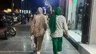 دعوا بر سر استایل دو خانم ایرانی در پیاده‌رو!