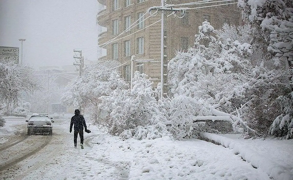 هشدار! برف و کولاک در تهران؛ یخبندان در شمال شهر