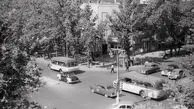 تصویر تماشایی و تاریخی از چهارراه ولی‌عصر، پارک دانشجو