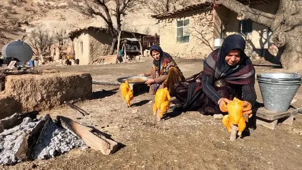 ویدئوی تماشایی از پخت متفاوت کلم پلو با گوشت توسط دو خواهر کردستانی