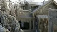 یخ زدن خانه‌های اطراف ابشار نیاگارا +ویدئو