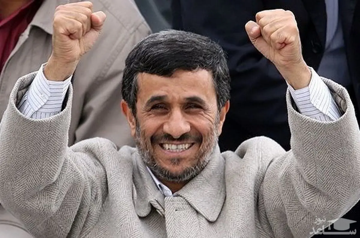 تصویر زیرخاکی احمدی‌نژاد با غنیمت اسرائیل