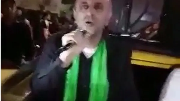 پرچم آمریکا در دسته حسینیه اعظم زنجان سوژه شد! + ویدئو