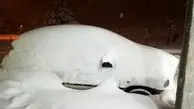 ویدئوی باورنکردنی از ارتفاع برف در مهاباد!