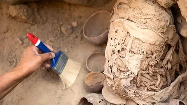 مومیایی ۸۰۰ ساله در کوله‌پشتی کشف شد! + ویدئو
