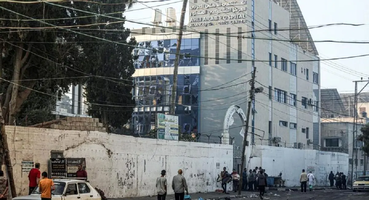 تصاویری تلخ از بیمارستان غزه پس از بمباران