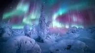 رقص شفق در آسمان قطبی شمال+ عکس
