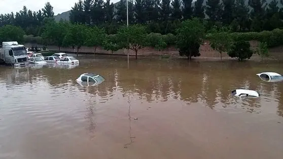 ویدئو: سیلاب در مشهد بار دیگر خودروها را با خود برد