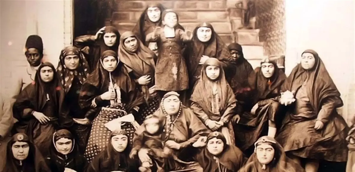 عکسهای خصوصی زنان ناصرالدین شاه در حرمسرا