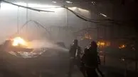 آتش‌سوزی هولناک در انبار عطر و ادکلن بازار تهران
