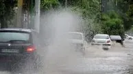 بارش شدید باران و جاری شدن سیل در قشم! + ویدئو