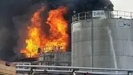 آتش سوزی هولناک در پالایشگاه نفت بندرعباس! + ویدئو