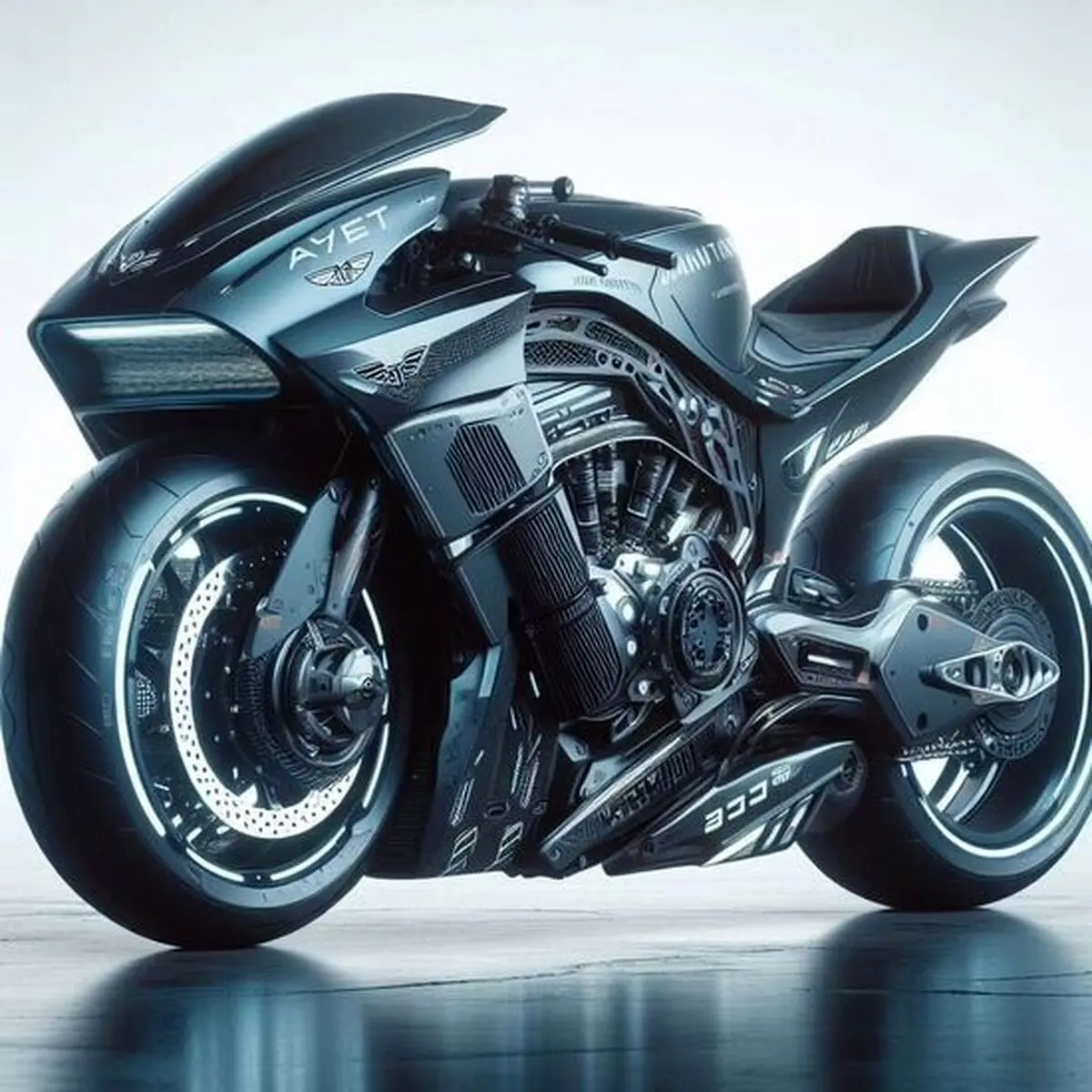 تصاویر زیبا از موتورسیکلت‌های مورد پسند هوش مصنوعی
