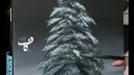 آموزش کشیدن درخت کریسمس+ویدئو