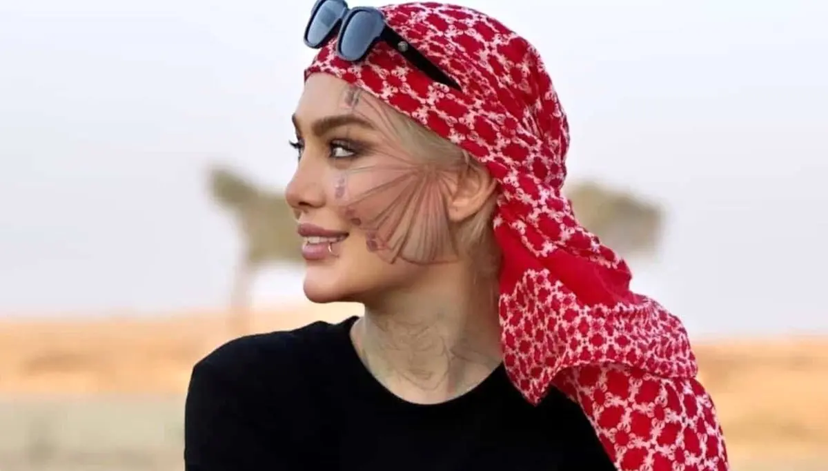 ویدئویی از تیپ پسرانه سحر قریشی با حرکات جلف و دستانی پر از تتو در دبی!