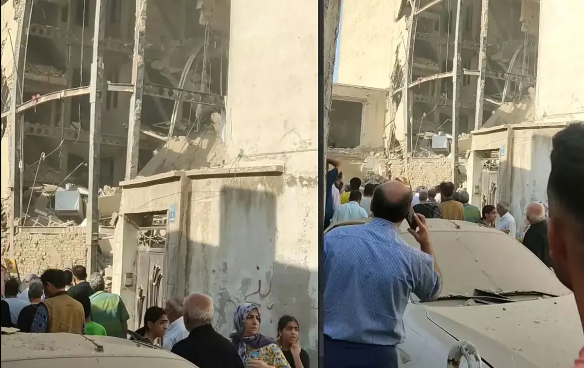 ویدئویی از بیرون کشیدن ۱۷ نفر از آوار انفجار ساختمانی در محله جوانمرد قصاب!