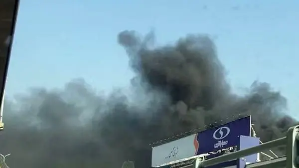 ویدئوهایی از آتش‌سوزی در انبار شرکت متعلق به وزارت دفاع