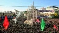 پرچم آمریکا در دسته حسینیه اعظم زنجان سوژه شد! + ویدئو