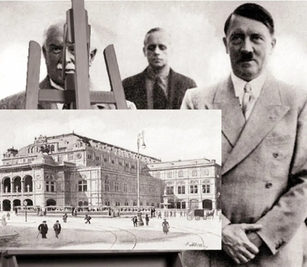 تصاویری باورنکردنی از نقاشی‌های هیتلر؛ رهبر حزب نازی!