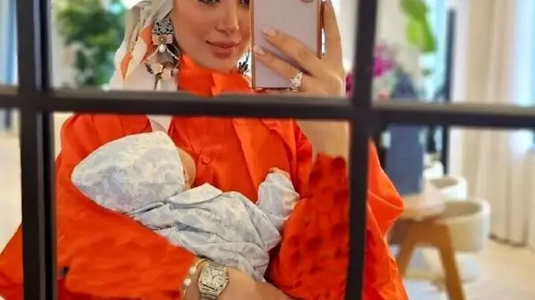 عکسِ جدید مینا مختاری، همسر زیبای بهرام رادان پس از مادر شدن