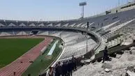 تصاویری از وضعیت اسفناک چمن استادیوم آزادی پیش از دیدار استقلال و استقلال خوزستان