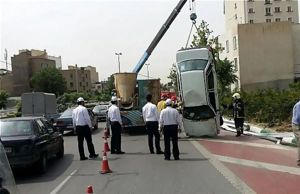 تصادف مرگبار سه دختر مست تهرانی با تریلی