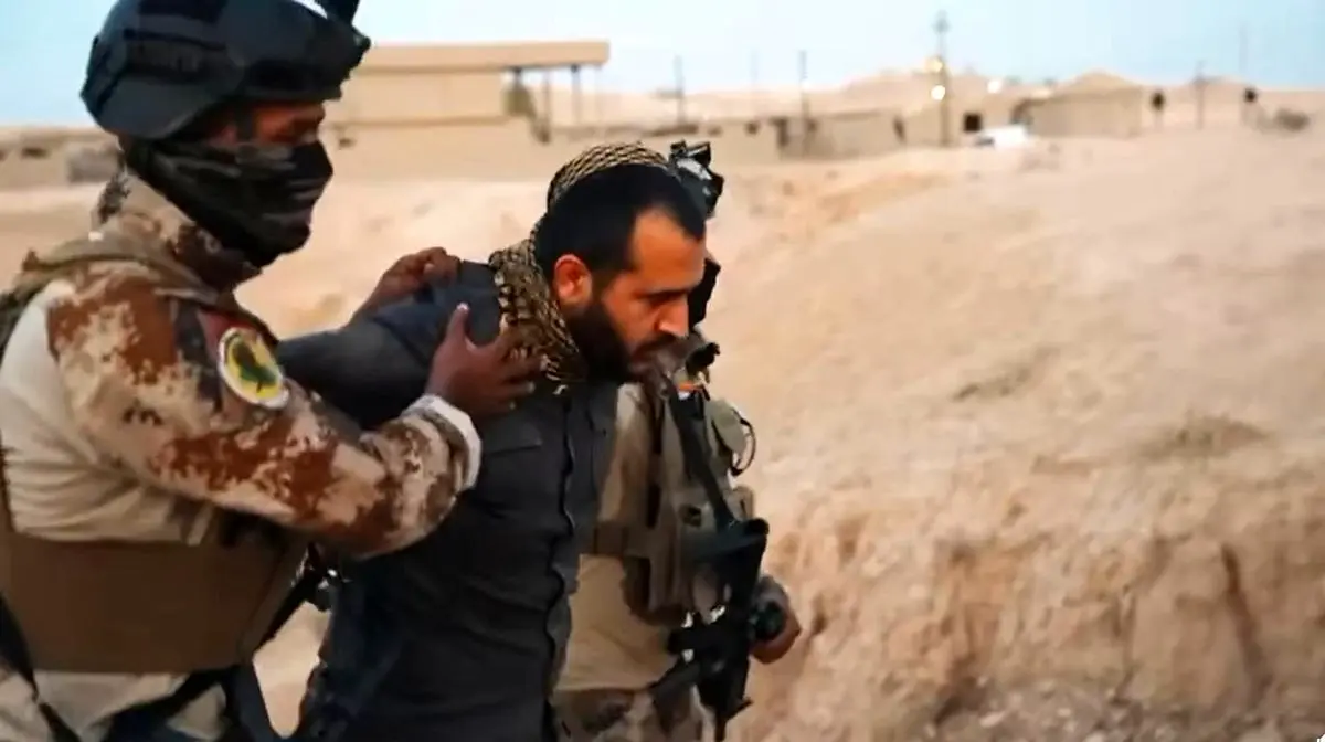 ویدئویی از دستگیری ابوبخاری سرکرده خطرناک داعش در کرکوک عراق