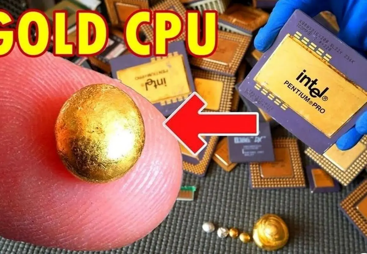 روشی ساده برای استخراج طلا از کامپیوتر‌های قدیمی! + ویدئو