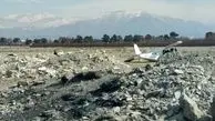 سقوط یک هواپیمای آموزشی در البرز + ویدئو