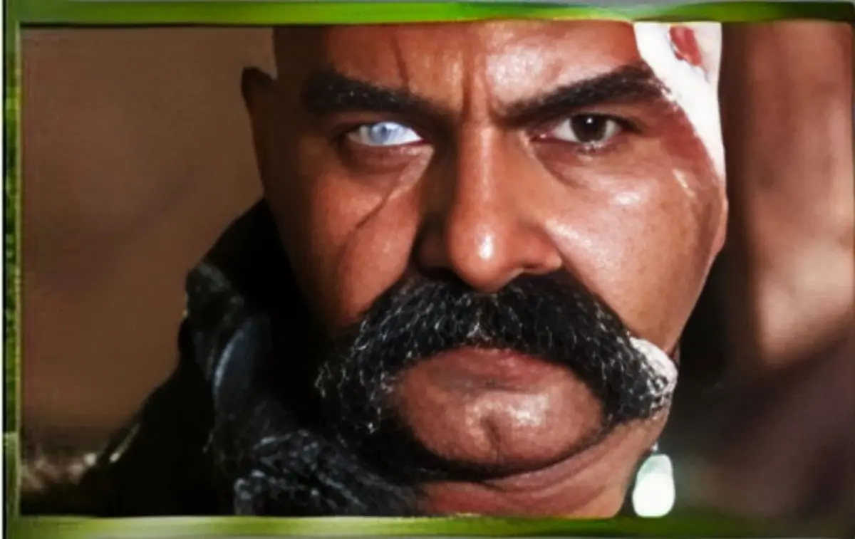 گریم سنگین امین میری، زهرمارخان سریال گیلدخت برای بازی در نقش داعش