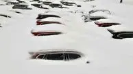 تصاویری باورنکردنی از مدفون شدن ماشین‌ها در زیر برف تهران!