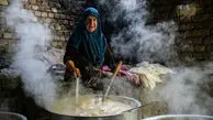 تصاویر زیبا از  شیره پزی در روستای تاریخی هزاوه